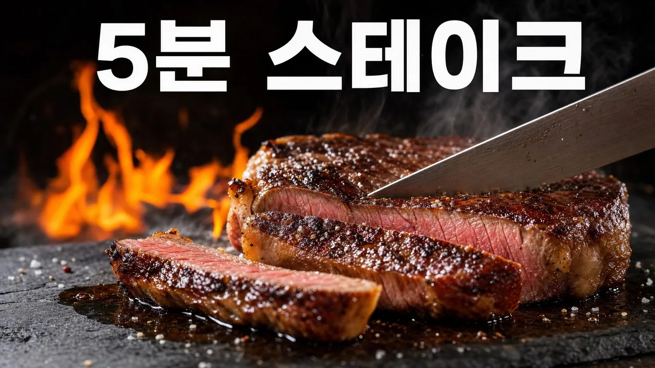 요리 — 5분 스테이크